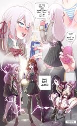 2d 2d_artwork 3girls ahegao ahegao_face ahoge alisa_mikhailovna_kujou anime anime_character asian asian_female belly black_legwear black_stockings black_thigh_highs blue-eyed_female blue_eyes blush_face blush_lines blushing body_fluids brown-eyed_female brown-haired_female brown_eyes brown_hair busty calves closed_eyes clothes collarbone digital_art digital_drawing digital_media dominant_lesbian drawing e-cup_breasts electricity electronics energy energy_drink fanart fanart_from_twitter female female_protagonist fluids flushed flushed_face full_body hair_between_eyes half_naked half_nude half_updo high_school_student indoor indoor_background indoor_sex indoors indoors_sex interior_background japanese japanese_female knees large_breasts lean_figure legs_apart legs_spread legwear lesbian lesbian_domination lesbian_focus lesbian_only lesbian_pleasure little_sister long_hair maria_mikhailovna_kujou midriff multiple_females multiple_girls naked narrow_waist navel nude older_sister open_mouth parted_lips partially_undressed redbull room russian sabapuf school_girl semi_nude shirt shoulders silver-haired_female silver_hair sitting slender_body slender_waist slim_female slim_waist spreading_legs spreading_thighs squirting stockings submissive_lesbian suou_yuki tagme teen_girl teenage_girl teenager thighhighs thighs tokidoki_bosotto_russian_de_dereru_tonari_no_alya-san tongue topwear trio vibrator vibrator_in_pussy vibrator_under_clothes white_clothes white_legwear white_shirt white_stockings white_thigh_highs young_female young_woman yuri