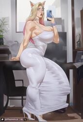 1futa absurd_res absurdly_large_cock ahri ai_generated ass big_ass big_breasts big_penis breasts curvy dress dress_bulge futanari high_resolution highres holding_object huge_ass huge_balls huge_breasts huge_cock k/da_all_out_ahri k/da_all_out_series league_of_legends looking_at_viewer mommysai nipples_visible_through_clothing penis penis_bulge precum precum_drip selfie selfie_pose thick_ass thick_thighs thighs voluptuous