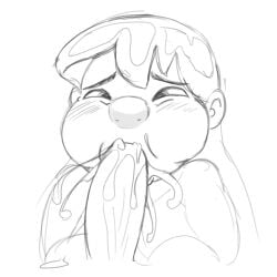 accurate accurate_art_style blowjob cum cum_in_mouth drawing fellatio lilo_and_stitch lilo_pelekai oral oral_penetration oral_sex sucking sucking_penis swallowing swallowing_cum traditional_art traditional_drawing_(artwork)
