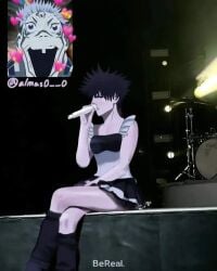 1femboy 2boys crossdressing crossdressing_male crossed_legs fan_screaming_at_madison_beer_(meme) femboy feminine feminine_male feminine_pose feminization funny funny_face fushiguro_megumi jujutsu_kaisen light_skin male male_focus male_in_dress male_only meme miniskirt ryoumen_sukuna_(jujutsu_kaisen) twink