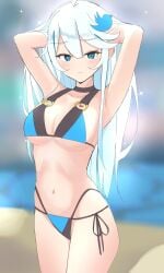 1girls 2d 2d_(artwork) 2d_artwork ahoge arm_behind_head armpit armpit_crease armpit_peek armpits bare_armpits bare_arms bare_belly bare_chest bare_hands bare_hips bare_legs bare_midriff bare_navel bare_shoulders bare_skin bare_thighs belly belly_button big_boobs big_breasts bikini bikini_bottom bikini_only bikini_top blue-eyed_female blue_bikini blue_bikini_bottom blue_bikini_top blue_eyes blue_swimsuit blue_swimwear blurred_background blurry_background breasts busty busty_female busty_girl cleavage collarbone curvaceous curvaceous_body curvaceous_female curvaceous_figure curvaceous_hips curvy curvy_body curvy_female curvy_figure curvy_hips digital digital_art digital_drawing digital_drawing_(artwork) digital_media digital_media_(artwork) drawing elbows exposed exposed_armpits exposed_arms exposed_belly exposed_chest exposed_hips exposed_legs exposed_midriff exposed_navel exposed_shoulders exposed_skin exposed_thighs eyebrows_visible_through_hair female female_focus female_only groin hair_between_eyes hairless_armpits half_naked half_nude halterneck hand_behind_head hourglass_figure inframammary_fold inguinal_crease inguinal_ligament large_boobs large_breasts lean_figure legs_closed legs_together long_hair looking_at_viewer maikurorensu midriff naked naked_female naked_woman narrow_waist navel nude nude_female nudity oc original original_art original_artwork original_character original_female_character partially_undressed portrait posing posing_for_the_viewer posing_naked posing_nude presenting_armpit semi_nude shaved_armpits shoulders side-tie_bikini slender_body slender_waist slim_female slim_waist solo standing swimsuit swimwear thick_thighs thighs thighs_together underboob upper_body voluptuous voluptuous_body voluptuous_female voluptuous_figure voluptuous_woman white-haired_female white_eyebrows white_hair wide_hips