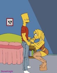 animated bart_simpson female high_heel_boots high_heels human incest lisa_simpson male platform_heels straight tagme the_fear the_simpsons wedge_heels yellow_body