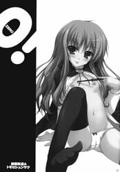 blush clothing comic female female_only flat_chest louise_francoise_le_blanc_de_la_valliere panties saito_hiraga siesta solo stockings zero_no_tsukaima