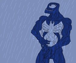 1boy male male_only marvel marvel_comics nude smooth_skin solo spider-man_(series) tagme venom venom_(marvel)