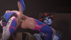 2girls 3d areolae arms_up blue_skin bodysuit breasts brown_eyes brown_hair d.va dickgirl drunkengeneral erect_nipples eyebrows eyelashes futanari headset highres intersex large_penis lips lipstick long_hair nipples nose open_mouth overwatch penis pink_lipstick pony_tail pussy selfie shiny shiny_skin smile source_filmmaker testicles widowmaker yellow_eyes