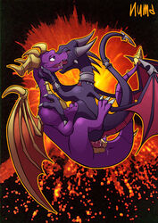 1boy 1girls choker cum cum_inside cynder dragon eyes_closed female feral flying hug kissing kissing_while_penetrated male mythological_creature mythological_scalie mythology penis penis_in_pussy pussy pussy_juice scalie spyro spyro_the_dragon tagme tail wings
