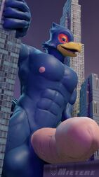 2020 avian balls bird city falco_lombardi genitals hi_res macro male male_only mietere nintendo penis star_fox video_games