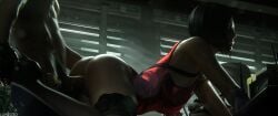 1boy 1girls 3d ada_wong ada_wong_(adriana) ambiguous_penetration asian asian_female bare_ass biohazard black_hair capcom closed_eyes clothed_female clothed_female_nude_male dark_room female female_penetrated grabbing_feet heel_grab high_heels leon_scott_kennedy light-skinned_female light-skinned_male light_skin low_light lunex3d male male_penetrating_female nude_male pleasure_face red_dress resident_evil resident_evil_2 resident_evil_2_remake round_ass round_butt sex sex_from_behind stockings thighhighs umbrella_rpd vaginal_penetration vaginal_sex