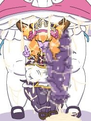 1futa 1girls apron big_balls big_nipples big_penis cafe_cutie_lulu cafe_cutie_soraka cafe_cuties_series celestial_(league_of_legends) censored cum cum_drip cum_everywhere cum_on_body cum_on_face cum_string dialogue erection futa_only futanari horsecock huge_breasts humanoid humanoid_penis japanese_text league_of_legends lulu_the_fae_sorceress milkbuni nipple_bulge nude penis_bigger_than_body penis_out penis_under_skirt purple_skin self_upload shortstack size_difference smooth_balls smooth_penis soraka standing steam thick_thighs wide_hips yordle