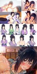 1boy 1boy1girl 1girls ahe_gao ahegao ass_grab bed bedroom big_breasts black_eyes black_hair blue_hair blush bukkake busty cleavage clothed_sex clothing cum_on_face drool drooling erect_nipples facial fusion gender_transformation genderswap genderswap_(mtf) hinata_hyuuga hyuuga_hinata jacket large_breasts long_hair looking_at_viewer looking_pleasured naruto naruto_(series) naruto_shippuden nipple_bulge nipples nose_blush ntr on_side orgasm orgasm_face penis perky_breasts pink_nipples pleasure_face purple_eyes red_eyes rule_63 saliva saliva_drip saliva_trail sasuke_uchiha sasuko sharingan shounen_jump spiky_hair sword tagme transformation uchiha_sasuke