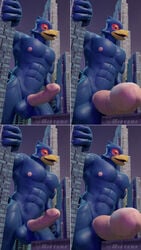 2020 abs absurd_res avian bird falco_lombardi genitals hi_res macro male male_only mietere nintendo nude penis star_fox video_games