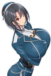 1girls big_breasts breasts breasts busty curvaceous curvy curvy_body curvy_female curvy_figure female huge_breasts kantai_collection kloah large_breasts red_eyes takao_(kantai_collection) voluptuous white_background