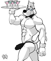 20th_century_fox 5_fingers alcohol anthro anthrofied ass beverage big_muscles blue_eyes bobthetanuki bow_tie canid canine canis clothing domestic_dog dreamworks erection eyewear fingers fur genitals glasses jay_ward_productions looking_back male male_only mammal mr._peabody mr._peabody_and_sherman muscular muscular_male penis solo white_body white_fur wine wine_glass