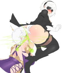 2010s 2018 2018s 2girls digital_drawing_(artwork) digital_media_(artwork) fart fart_attack fart_cloud fart_fetish farting farting_on_another farting_on_face female female_focus female_only green_fart green_fart_cloud green_gas green_gas_cloud isabella_valentine jpg lazei nier:_automata part_2 part_of_a_series revenge simple_shading soul_calibur soul_calibur_vi tongue_out voluptuous_body voluptuous_female voluptuous_futa white_hair yorha_2b