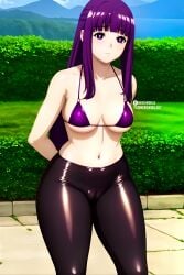 ai_generated bikini cameltoe fern_(sousou_no_frieren) leggings nerdworld97 small_breasts sousou_no_frieren thick_thighs waifu