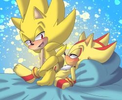 2boys anal anal_sex angelofhapiness ass blush erection looking_back penis reverse_cowgirl_position sex shadow_the_hedgehog sonic_(series) sonic_the_hedgehog sonic_the_hedgehog_(series) super_shadow super_sonic yaoi