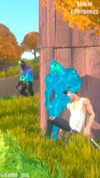 3boys blowjob fortnite gay interspecies leiko_src male_focus male_only outdoors penis public rippley rippley_(fortnite) slime slime_monster wilder_(fortnite) yaoi