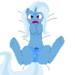 blush my_little_pony panties pixel_art trixie_lulamoon unicorn