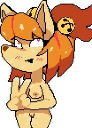 animated breasts canine ceroba_(undertale_yellow) ceroba_ketsukane cum cum_in_mouth cum_on_body cumshot fox grasbas kitsune monster_girl naked pussy undertale undertale_(series) undertale_au undertale_yellow