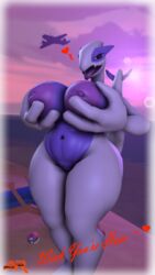 1girls 3d abs absurd_res aircraft anthro anthrofied areolae ass avian belly big_breasts big_feet big_hands breast_grab breasts chubby digital_media_(artwork) eye_contact feet female half-closed_eyes hand_on_breast heart hi_res inverted_nipples legendary_pokémon long_neck looking_at_viewer lugia master_ball nintendo nude open_mouth original_character poke_ball pokemon pokemon_(species) pokemon_gsc pussy solo source_filmmaker standing text thick_thighs tongue tongue_out tysavarin video_games watermark wide_hips