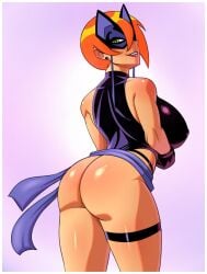 1girls alter_ego ass ben_10 big_ass cartoon_network dat_ass donchibi female future_gwen gwen_tennyson human lucky_girl solo tagme