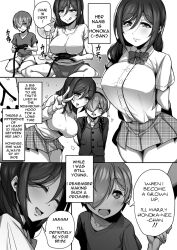 clothed clothed_female clothed_male dialogue doujinshi doujinshi_page flashback gennsui hard_translated honoka_(gennsui) marriage_promise mouth_matrimony shiota-kun text translated