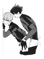 2boys anal anal_sex anal_sex bite biting_neck blue_lock blush censor_bar censored_penis femboy gay gay_sex gloves half_naked hand_on_belly hand_on_waist hiori_yo jersey karasu_tabito line_art long_sleeves male/male male_only nape no_color pants_down precum precum_drip shirt standing standing_doggy_style standing_sex topless wall yaoi