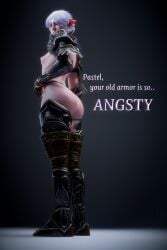 1girls 2026 3d 3d_(artwork) alternate_version_available armor armor_plates armored_boots armwear ass big_ass blender breasts bubble_ass bubble_butt elf elf_ears elf_female elf_girl female female_focus female_only hi_res high_quality high_resolution highres looking_at_viewer looking_back medium_breasts no_bra oc original original_character panties pastelhole pink-skinned_female pink_body pink_skin pose posing presenting presenting_ass seductive seductive_look seductive_pose showing_off sideboob simple_background solo standing text thick_ass thick_thighs thong_panties underwear verda watermark