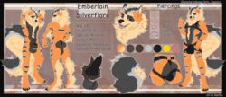 2020 4_toes 5_fingers absurd_res anthro arcanine armpit_hair balls bastika body_hair canid canine digital_media_(artwork) fingers genitals hi_res knot male male_only mammal model_sheet nintendo penis pokemon pokemon_(species) solo standing toes