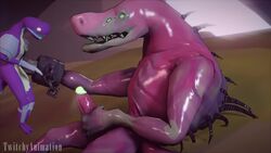 3d acid acrid alien animated anthro armor barefoot biped gay glowing hopoo_games larger_male lemurian long_neck loop maicakswilbrn mammal masturbation mostly_nude no_sound penile_masturbation purple_body purple_scales purple_skin reptile risk_of_rain scales scalie shiny sitting source_filmmaker tagme tail twitchyanimation video vore yellow_eyes