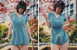 1futa 3d big_breasts blender breasts bulge cleavage ela_(rainbow_six) erect_nipples erection_under_clothes futa_only futanari hidden_curves large_breasts looking_at_viewer nipples nyalicia penis_under_clothes rainbow_six rainbow_six_siege shirt_tighten_meme solo t-shirt/pajamas_challenge tom_clancy v