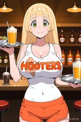 lillie (pokemon) from hooters by lv99slime