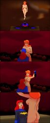 barbara_gordon batgirl batgirl_(dcau) batman:_the_animated_series batman_(series) big_ass big_breasts blue_eyes breasts comic curvy dc dc_comics dcau defeated_heroine female female_only femdom green_eyes heroine heroine_in_trouble imminent_yuri light-skinned_female light_skin moldycandy naked_female orange_hair poison_ivy poison_ivy_(dcau) pumpkin_patch red_hair tan_skin unmasked unmasked_against_will unmasking voluptuous walking