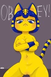 ankha from animal crossing by mortimer todd