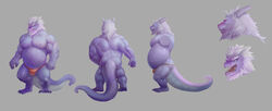 absurd_res anthro balls bulge clothing dragon genitals hi_res kemono male male_only muscular penis scalie underwear yinhu885