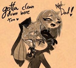 1boy 1girls 2021 age_difference aged_down anthro anthro_female anthro_male anthro_on_anthro anthro_only ass avian bad_parenting bathing beak bird blush blushing completely_naked completely_naked_anthro completely_naked_female completely_nude completely_nude_anthro completely_nude_female cub cunnilingus daughter daughter_(lore) demon demon_girl dialogue dirty_talk duo english english_text eyebrows eyebrows_visible_through_hair eyelashes eyelashes_visible_through_hair father father_(lore) father_and_child father_and_child_(lore) father_and_daughter father_and_daughter_(lore) feathers female female_cub furry furry_female furry_male furry_only genitals heart_symbol hellaverse helluva_boss incest incest_(lore) intraspecies larger_male licking long_tongue looking_pleasured male male/female mammal naked naked_anthro naked_female nude nude_anthro nude_female octavia_(helluva_boss) older_male older_male_and_younger_female open_mouth oral owl owl_demon owl_girl parent parent_(lore) parent_and_child parent_and_child_(lore) parent_and_daughter parent_and_daughter_(lore) sex size_difference smaller_female soulcentinel stated_incest stolas_(helluva_boss) text thin_calves thin_legs thin_thighs tongue tongue_out vaginal_penetration vulva wet wet_body young young_anthro young_female younger_female
