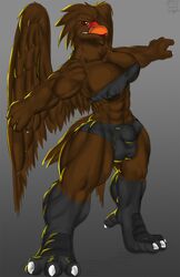 1futa anthro avian bess_project bessy bigshow furry futanari half_breed herm hi_res intersex muscular no_humans solo_futa