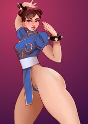 chun-li from street fighter by salsdraws