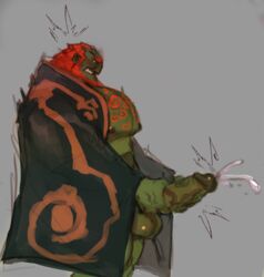 balls bara big_balls big_pecs big_penis boner bottomless_male cum cumshot daddy dilf ejaculation erection ganondorf ganondorf_(wind_waker) gerudo giantspacetiger green_skin jacking_off jerking jerkingoff male male_masturbation male_nipples male_only masturbation muscular muscular_male open_shirt orgasm_face penile_masturbation penis solo solo_male stroking stroking_cock stroking_penis the_legend_of_zelda the_wind_waker tora_gy two_handed_masturbation two_handed_stroking wind_waker