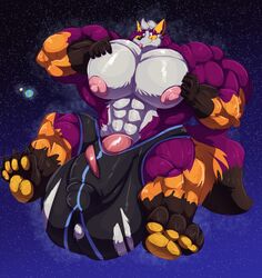 anthro balls big_balls big_muscles big_penis blep bobert bulge canid canine canis clothing clypse domestic_dog earth erection floating fox fur genitals hi_res huge_balls huge_cock huge_muscles husky hybrid hyper hyper_balls hyper_bulge hyper_genitalia hyper_muscles hyper_penis macro male male_only mammal moon multicolored_body multicolored_fur muscular nipples nordic_sled_dog penis purple_body purple_fur space spitz star tongue tongue_out torn_clothing underwear