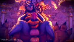 3d animated anthro bounty_hunter_(dota) dota dota_2 furry gondar_the_bounty_hunter male no_sound penis sex slark_the_nightcrawler tagme twitchyanimation video yaoi