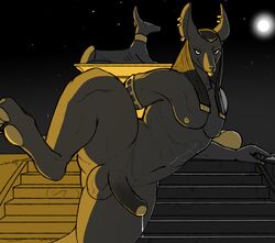 anubis from egyptian mythology by securipun