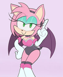 1girls 2d 2d_(artwork) 4_fingers absurd_res afroninja360 alternate_breast_size alternate_costume amy_rose amy_the_bat anthro anthro_only armwear ass bare_shoulders bare_thighs bat_wings big_ass big_breasts big_butt black_leotard black_nose blue_eyeshadow blush blush_lines blushing breasts butt chest choker cleavage clothed clothed_female clothes clothing cosplay curvaceous curvy curvy_female curvy_figure cute digital_drawing_(artwork) digital_media_(artwork) elbow_gloves eulipotyphlan eyelashes eyeliner eyes_visible_through_hair eyeshadow female female_only fit fit_female front_view gloves green_eyes hairband half-closed_eyes hand_on_hip handwear headgear headwear hi_res hips kneehighs legs_together legwear leotard looking_at_viewer makeup narrowed_eyes pink_body pink_fur pink_hair pink_skin pose posing rouge_the_bat_(cosplay) shiny_skin shoes simple_background slim_waist smile smiling smiling_at_viewer smooth_skin smug solo sonic_(series) tail thick_thighs thighs tight_clothing tight_fit two_tone_body two_tone_fur upper_body white_armwear white_gloves white_handwear white_legwear wide_hips wings