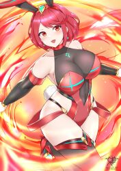 1girls breasts core_crystal female female_only kaos_art looking_at_viewer nintendo open_mouth pyra_(xenoblade) red_hair solo xenoblade_(series) xenoblade_chronicles_2