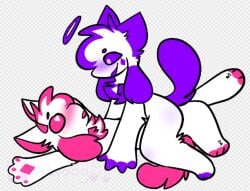 cruffle_(kittydogcrystal) furry furry_only halo horn_(kittydogcrystal) kittydogcrystal suggestive yuri