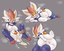 2d anthro anus breasts bunny_ears cinderace female female_cinderace furry generation_8_pokemon lactating lactation lagomorph pokémon_(species) pokemon syourinbonzu