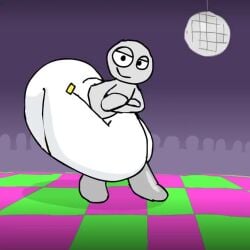 animated anon ass bald big_ass big_butt black_eyes crowd dance_floor dancing diaper diaper_fetish disco disco_ball fat_ass fat_butt huge_ass huge_butt looking_at_viewer mp4 music party parumpee solo_focus sound tagme thick_ass thick_butt video