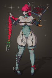 big_ass big_breasts big_butt blade blades blood dark_eldar dark_skin drukhari eldar green_eyes heels jewelry large_ass large_breasts large_butt long_hair long_legs lugar00 piercing pink_hair pointy_ears ponytail red_fingernail_polish red_fingernails red_hair revealing revealing_clothes skimpy skimpy_clothes thick_ass thick_thighs thighhighs warhammer_(franchise) warhammer_40k weapon