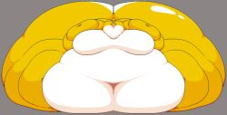 big_ass bubble_butt chip_at_night enormous_ass fat gale_(chip_at_night) huge_ass immobile mario_(series) massive_ass massive_belly moobs nintendo obese overweight sunken_arms thick_thighs wide_hips yellow_yoshi yoshi