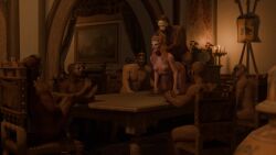 3d animated anna_henrietta breasts nipples nude the_witcher_(series) the_witcher_3:_wild_hunt video